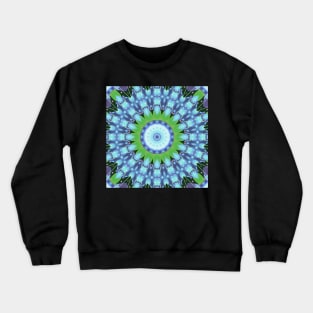 Circuitboard fire Kaleidoscope Pattern (Seamless) 7 Crewneck Sweatshirt